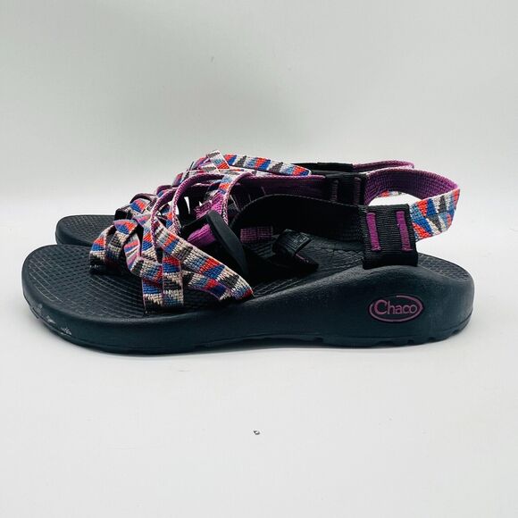 Chaco Sandals Womens 6 Purple Black ZX2 Hiking Trekking Outdoor Strappy Shoes - Picture 2 of 11